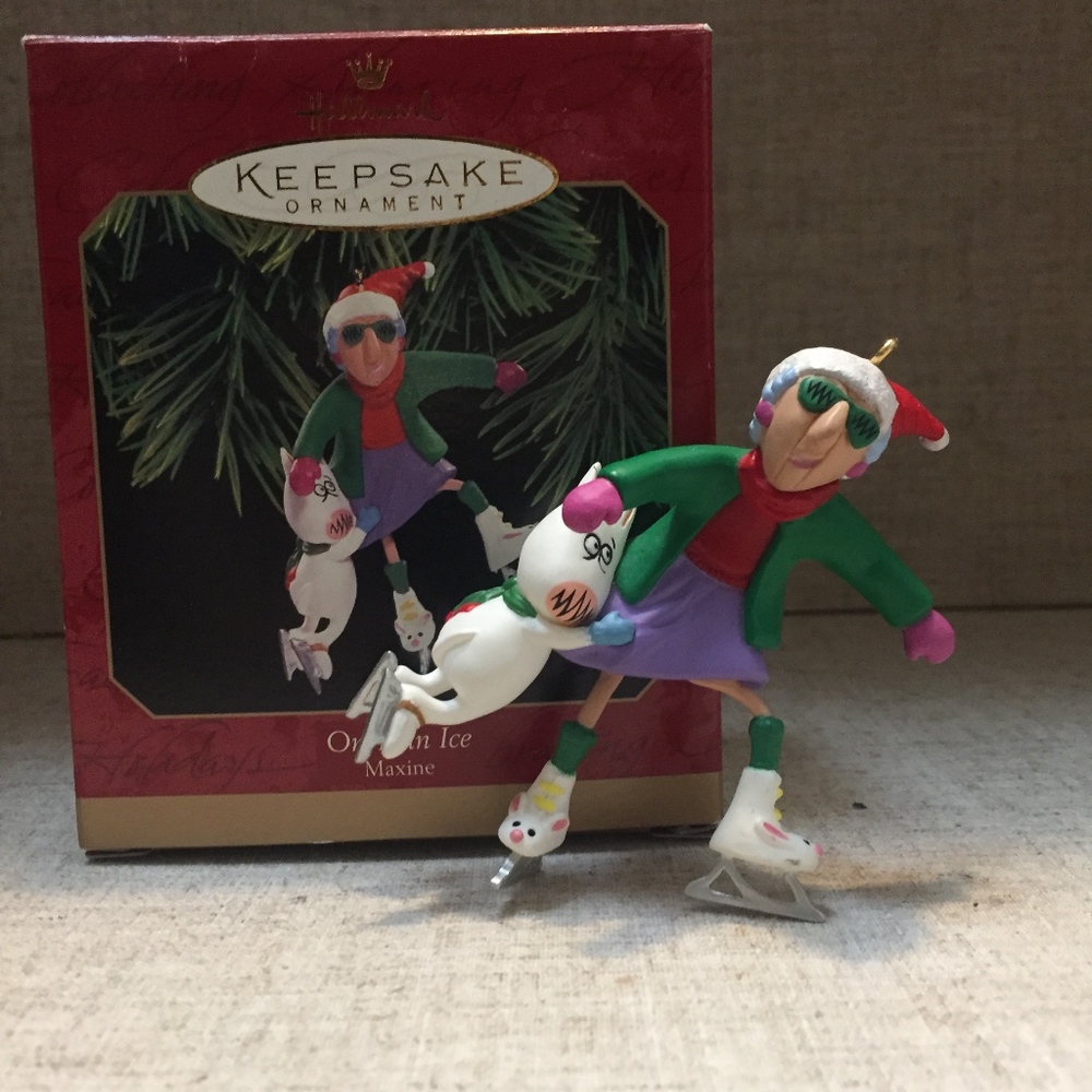Hallmark Maxine 1999 Ornament "On Thin Ice” NIB